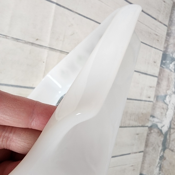 Vintage Anchor Hocking 8" Green Meadow Cake Pan Milk Glass Fire King Ovenware - Picture 11 of 15